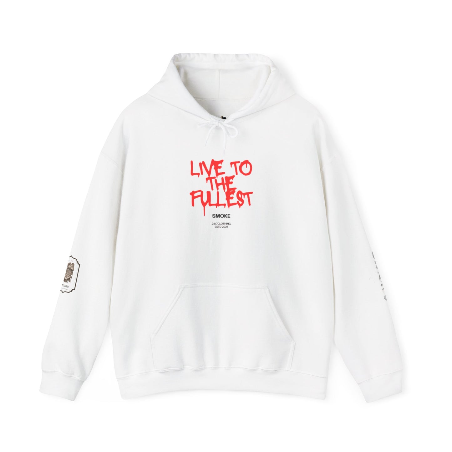 Live to the Fullest Unisex Hoodie | Casual Oversized Sweatshirt, Comfortable Gift for Adventurers, Streetwear Style, Holiday Apparel