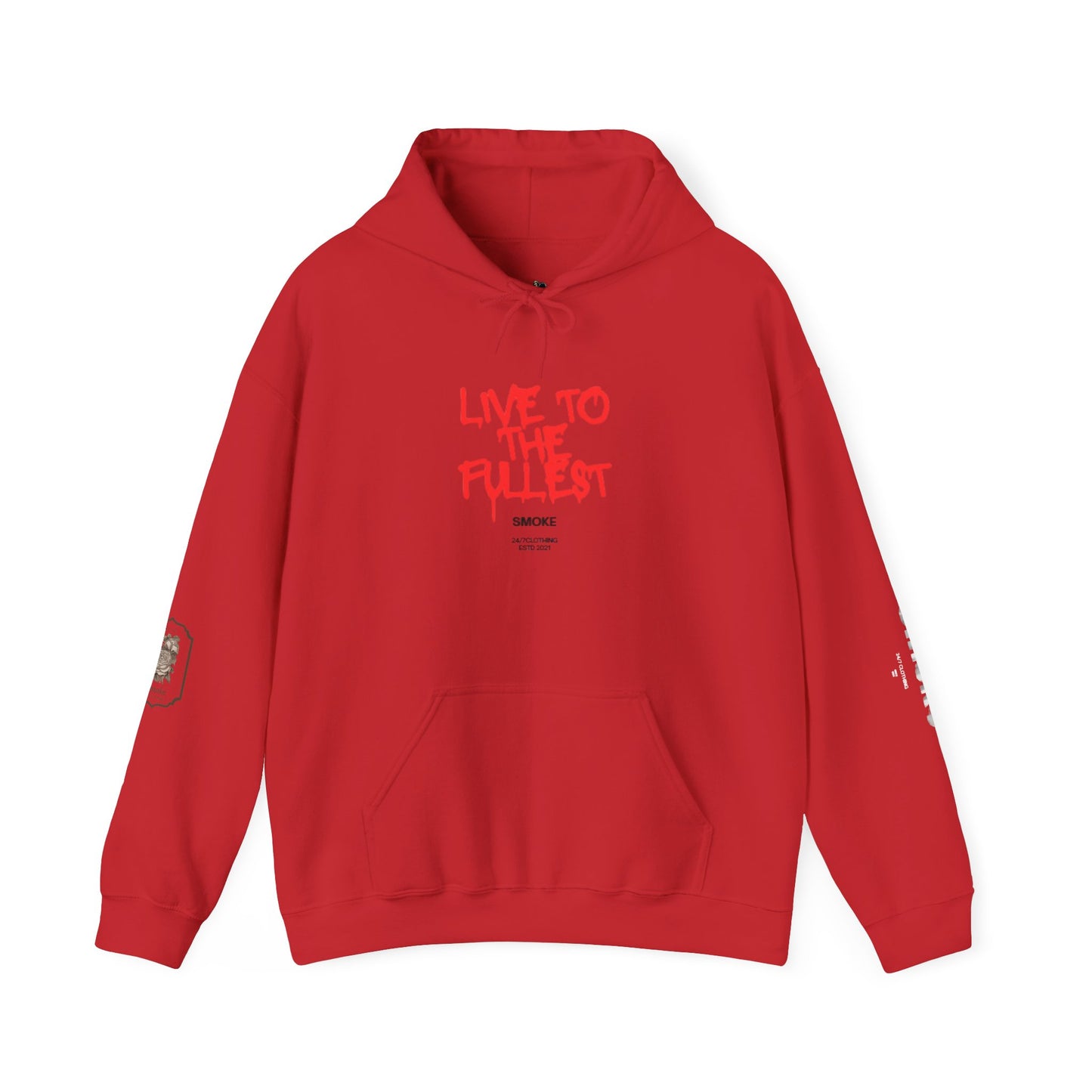 Live to the Fullest Unisex Hoodie | Casual Oversized Sweatshirt, Comfortable Gift for Adventurers, Streetwear Style, Holiday Apparel