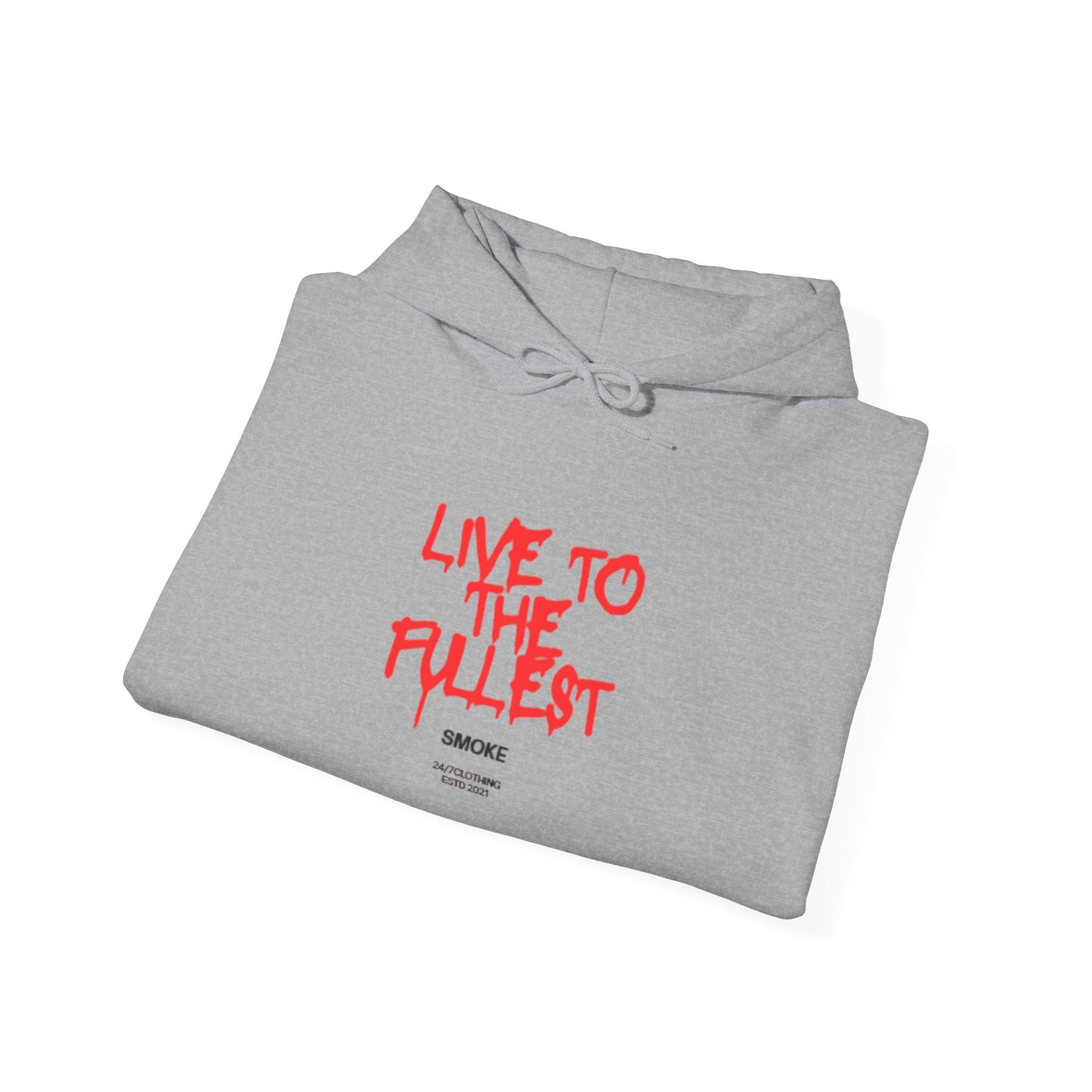 Live to the Fullest Unisex Hoodie | Casual Oversized Sweatshirt, Comfortable Gift for Adventurers, Streetwear Style, Holiday Apparel