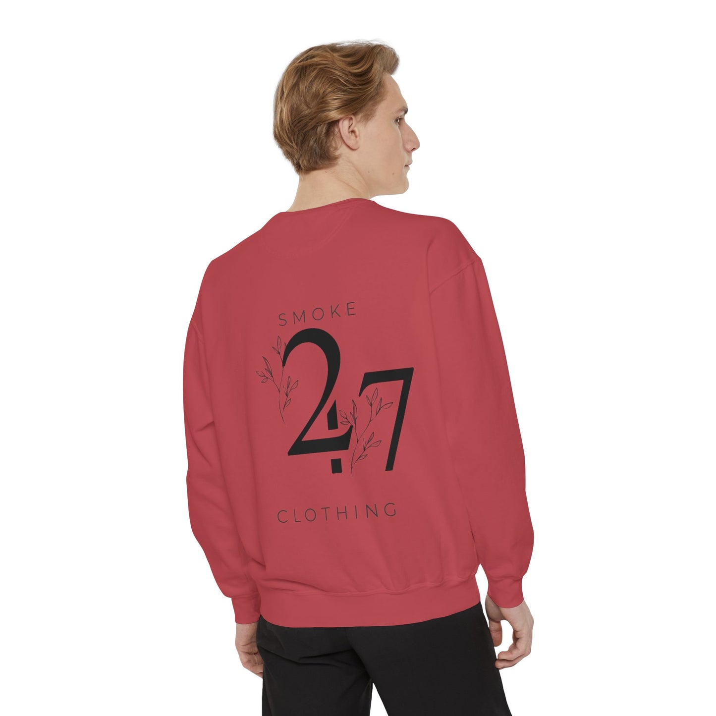 Smoke 247 Clothing Sweatshirt — Minimal Logo Crewneck Pullover