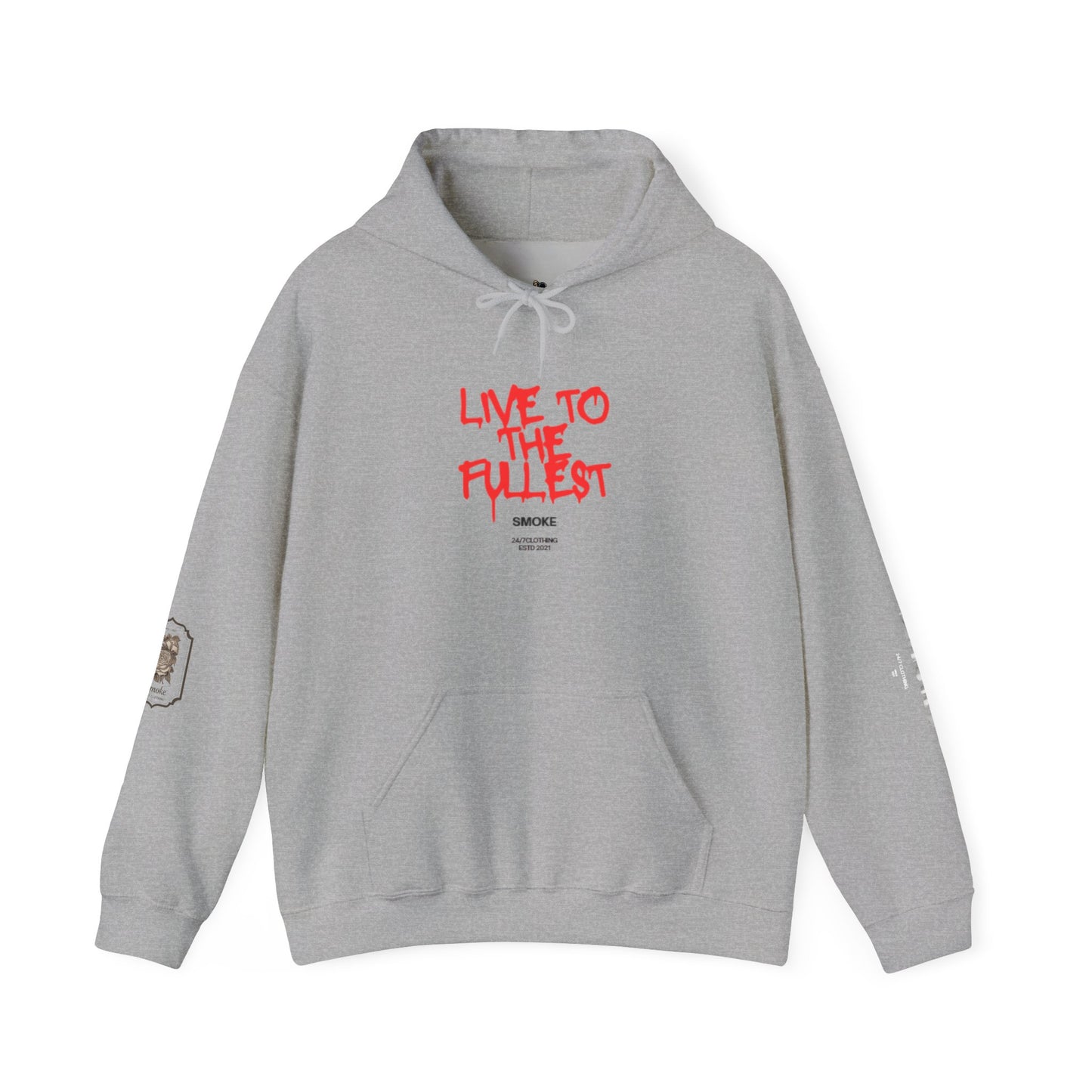 Live to the Fullest Unisex Hoodie | Casual Oversized Sweatshirt, Comfortable Gift for Adventurers, Streetwear Style, Holiday Apparel