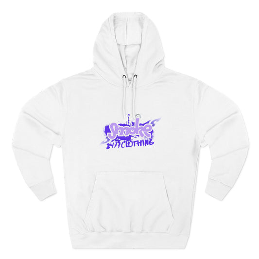 Smoke Clothing Hoodie — Crowned 'SMOKE' Logo Streetwear Fleece Hoodie