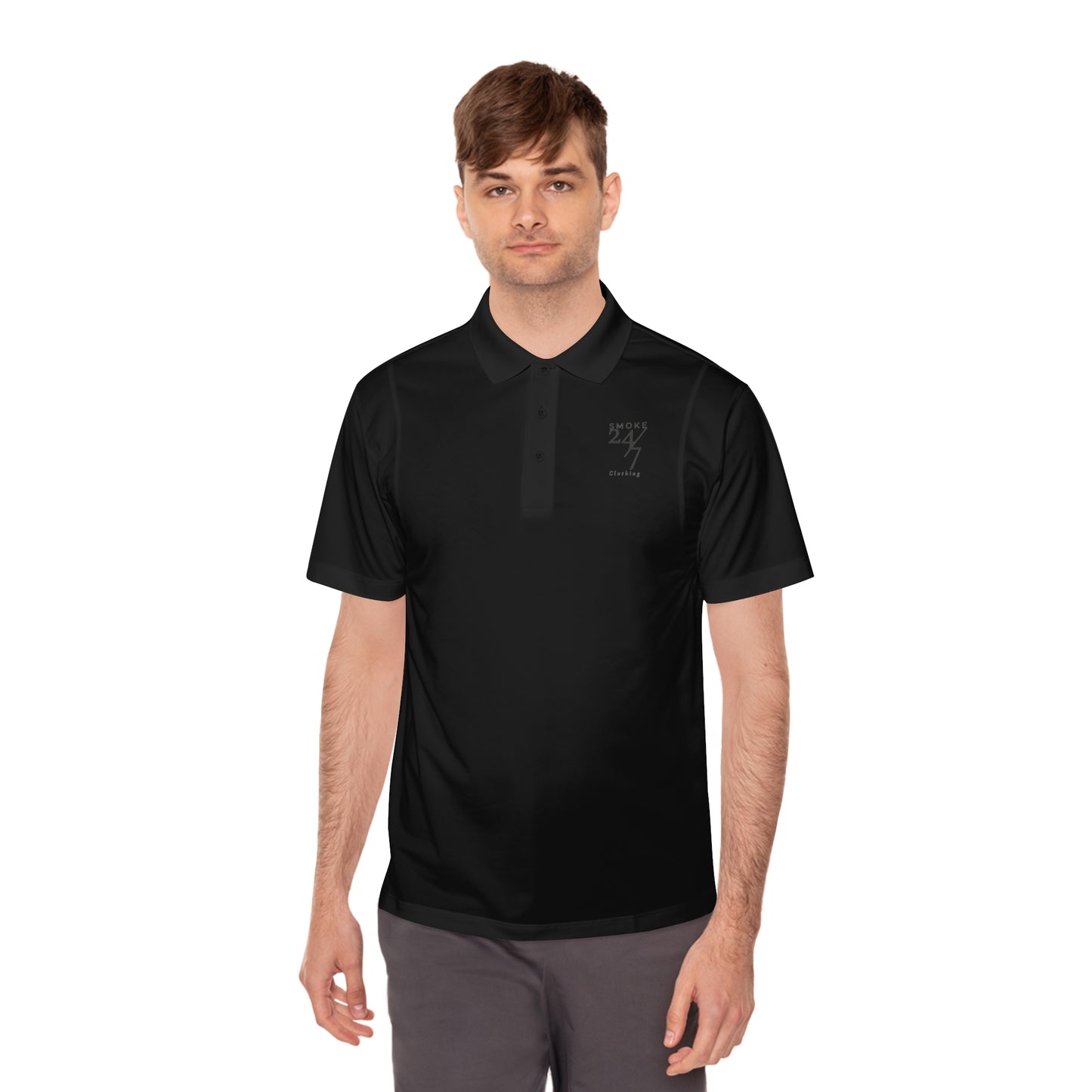 Smoke 24/7 Logo Polo Shirt — Men's Sport Polo