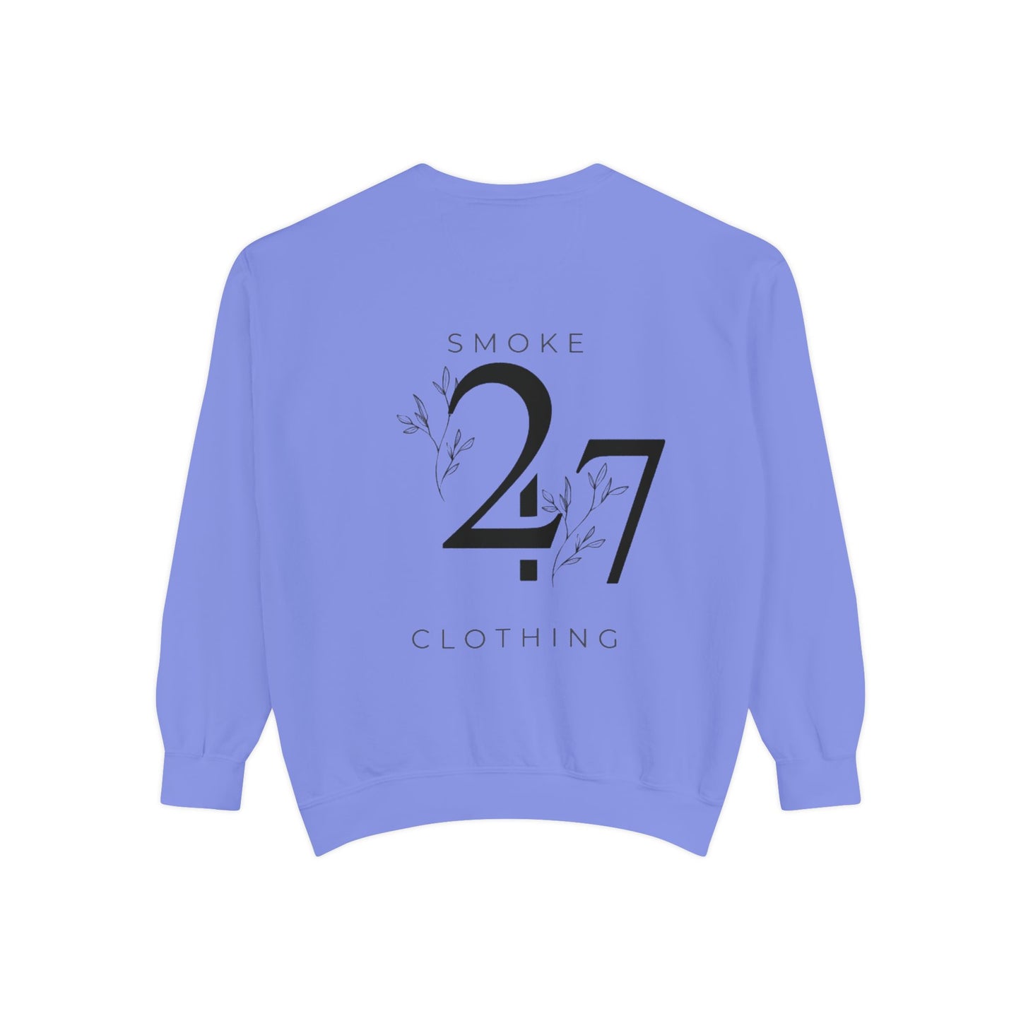 Smoke 247 Clothing Sweatshirt — Minimal Logo Crewneck Pullover
