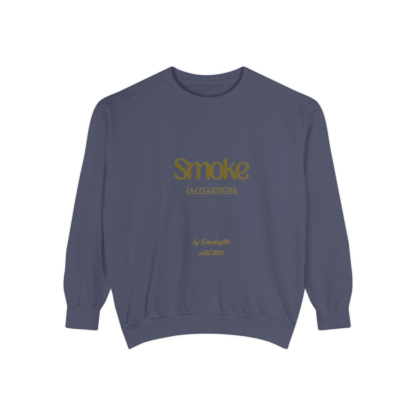 Smoke 247 Clothing Sweatshirt — Minimal Logo Crewneck Pullover