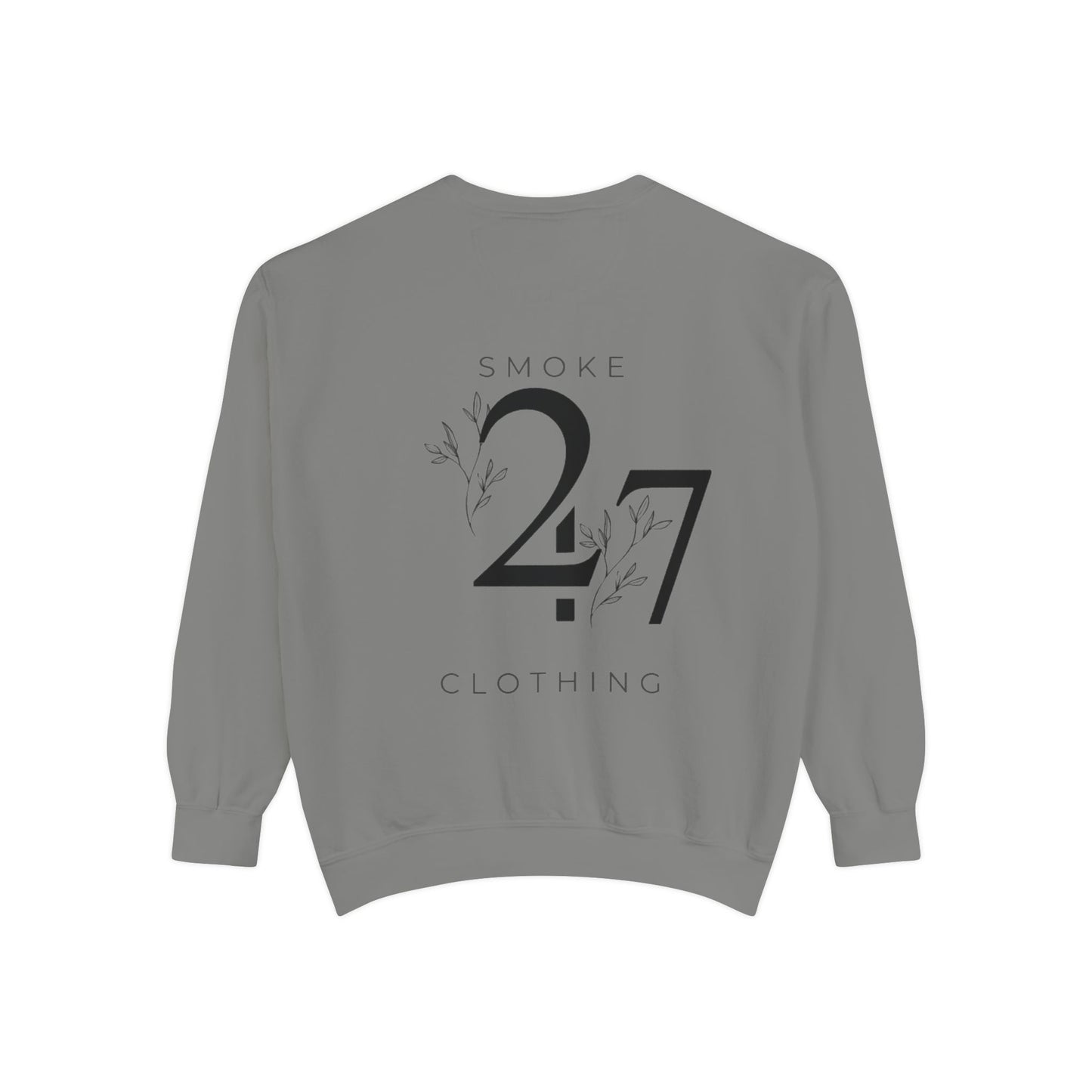 Smoke 247 Clothing Sweatshirt — Minimal Logo Crewneck Pullover