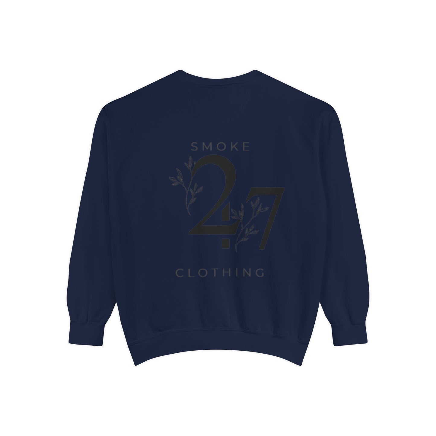 Smoke 247 Clothing Sweatshirt — Minimal Logo Crewneck Pullover