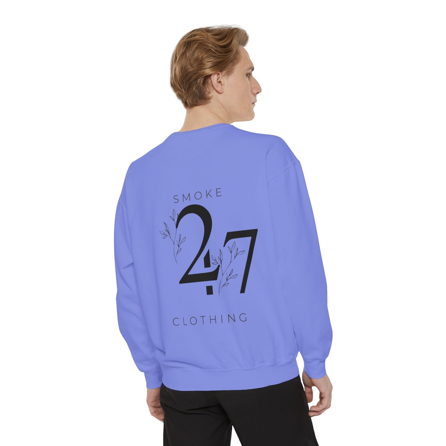 Smoke 247 Clothing Sweatshirt — Minimal Logo Crewneck Pullover