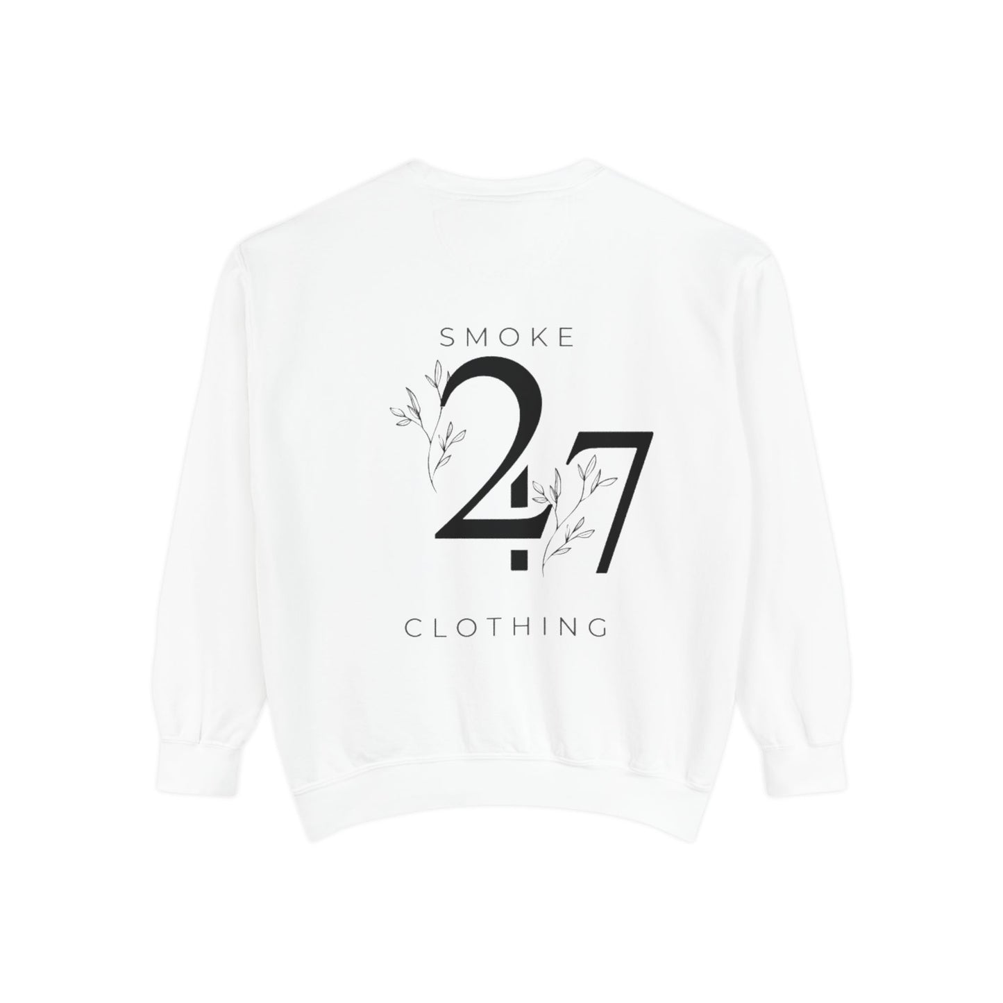 Smoke 247 Clothing Sweatshirt — Minimal Logo Crewneck Pullover