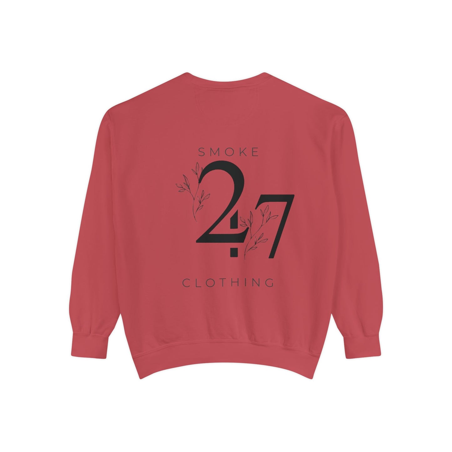 Smoke 247 Clothing Sweatshirt — Minimal Logo Crewneck Pullover