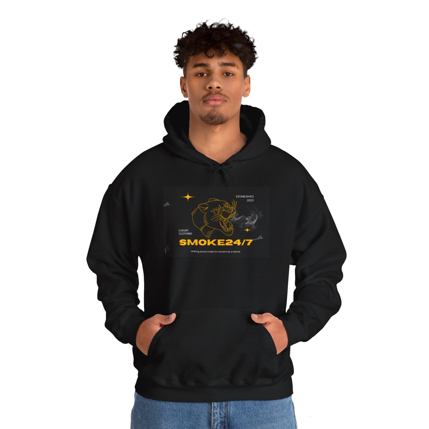 Unisex Smoke24/7clothing Hooded Sweatshirt