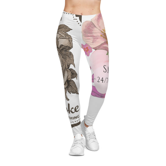 Floral Print Women's Leggings, Stylish Activewear for Fitness, Casual Outfits, Gifts for Her, Yoga Pants, Trendy Leggings