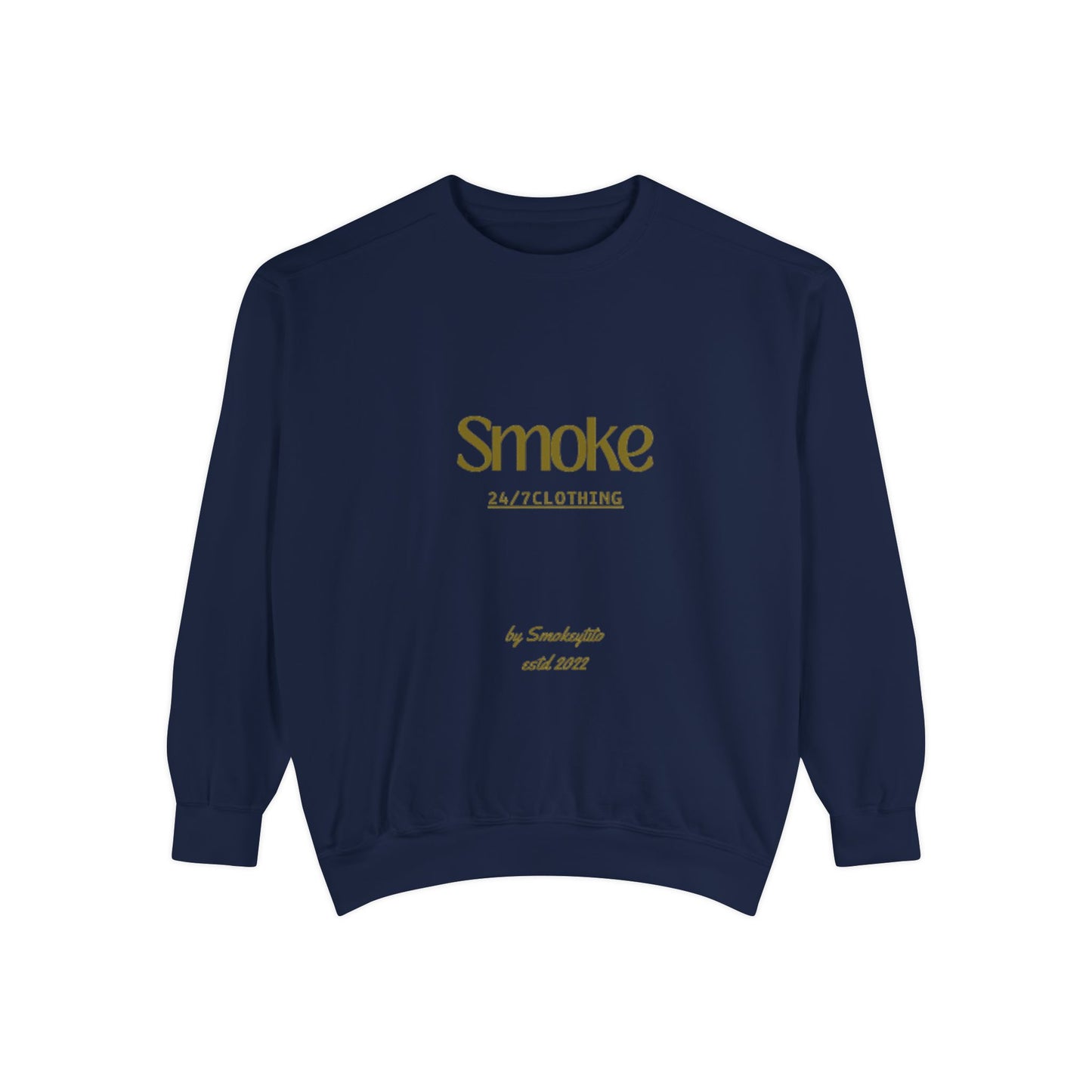 Smoke 247 Clothing Sweatshirt — Minimal Logo Crewneck Pullover