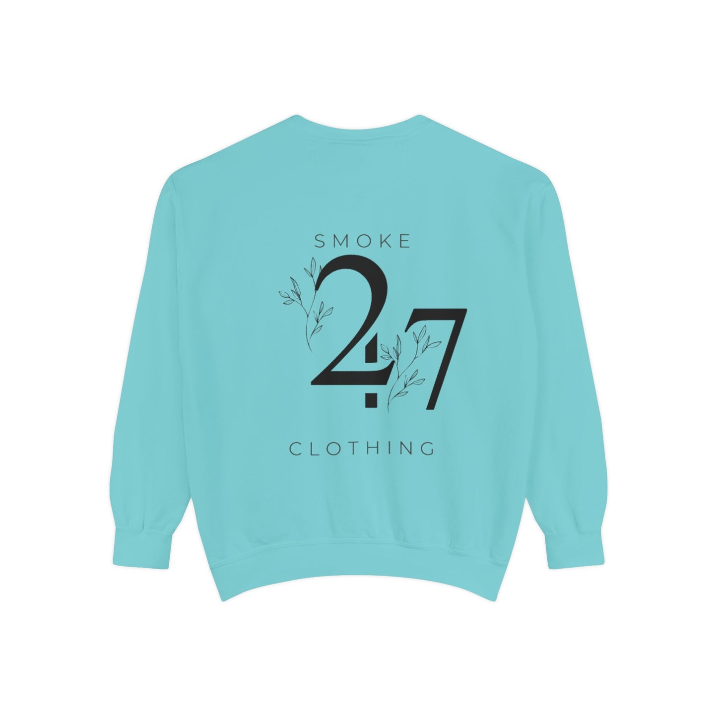 Smoke 247 Clothing Sweatshirt — Minimal Logo Crewneck Pullover