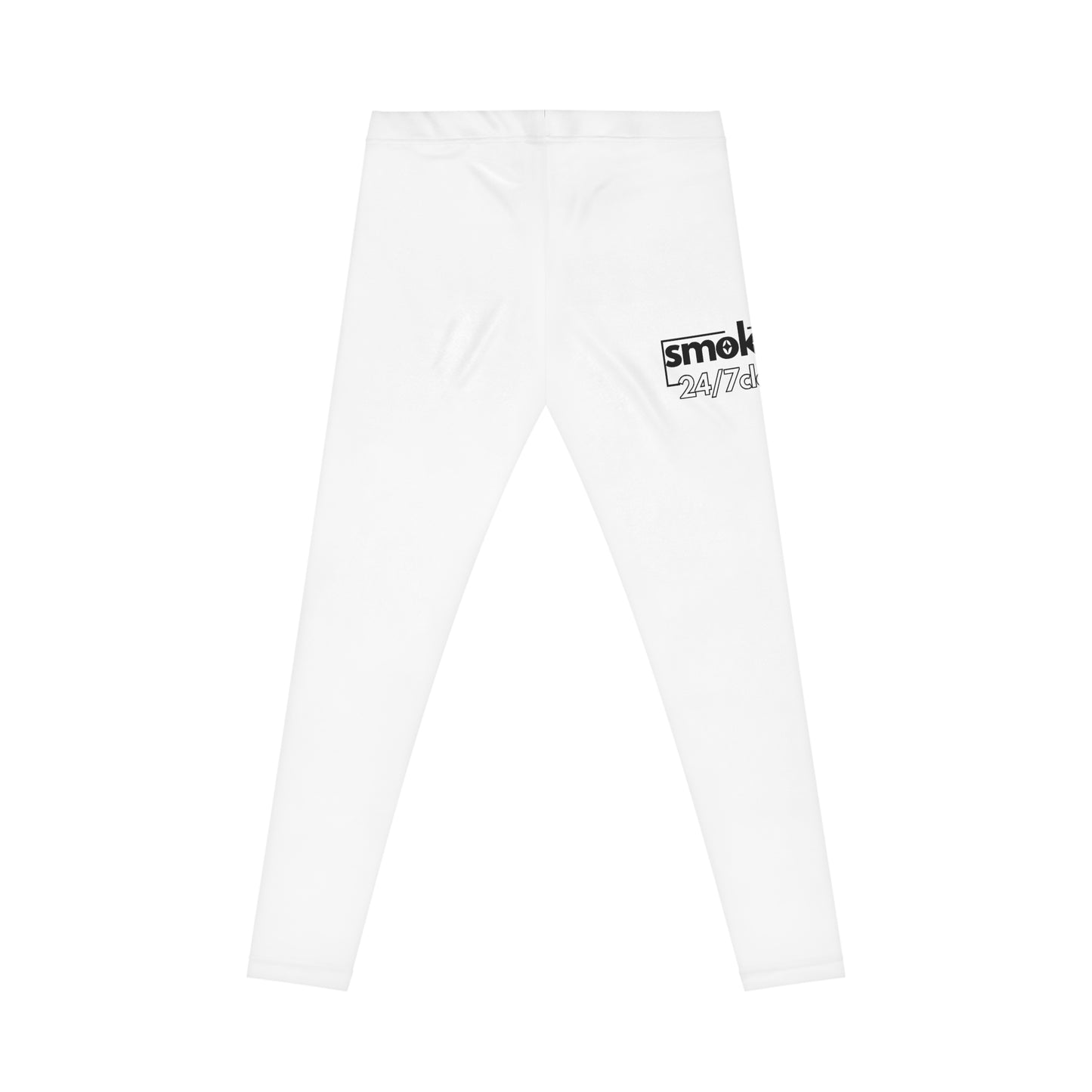Smoking 24/7 Women’s Casual Leggings – Minimal Graphic AOP