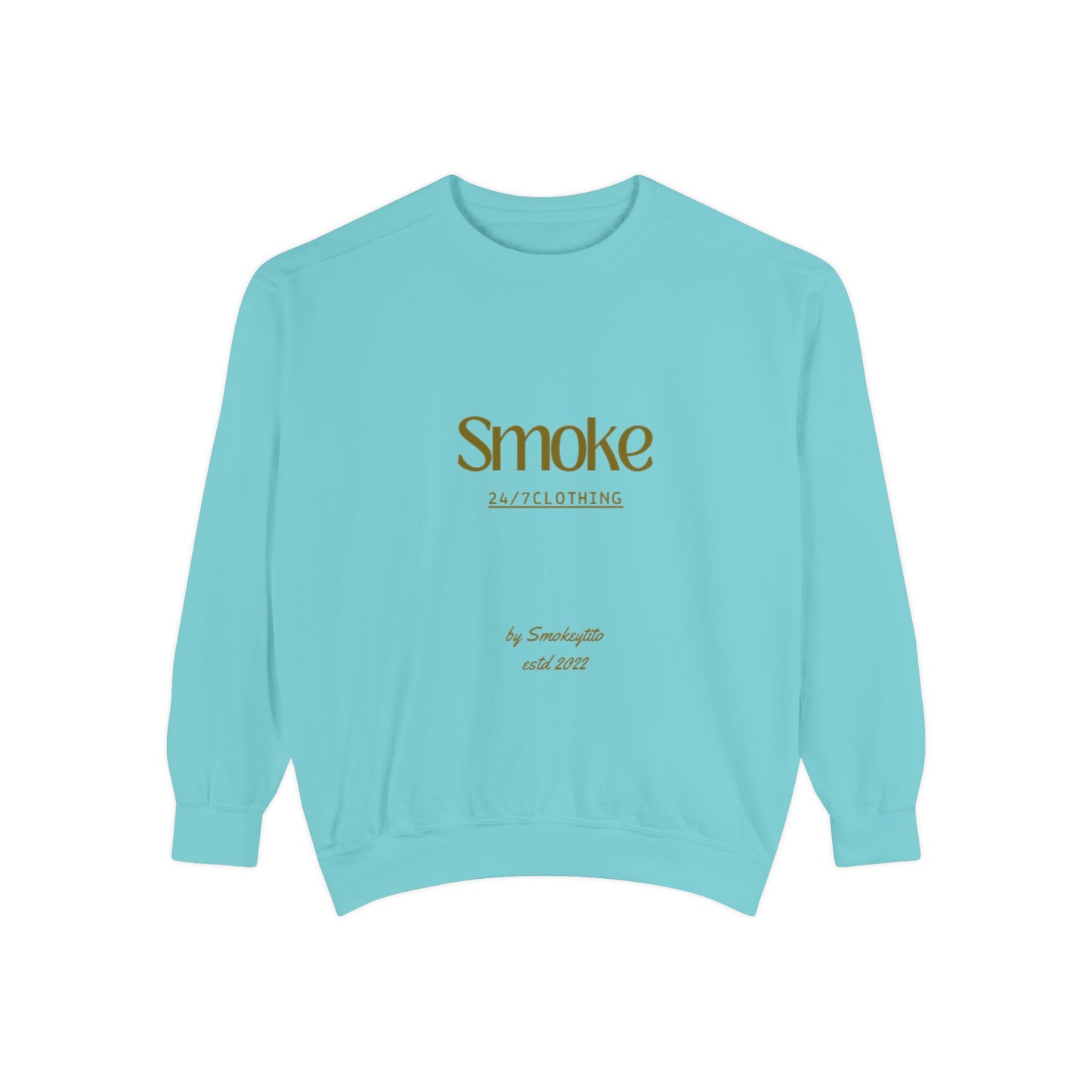 Smoke 247 Clothing Sweatshirt — Minimal Logo Crewneck Pullover