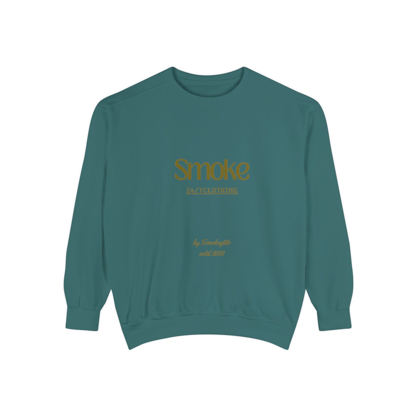 Smoke 247 Clothing Sweatshirt — Minimal Logo Crewneck Pullover