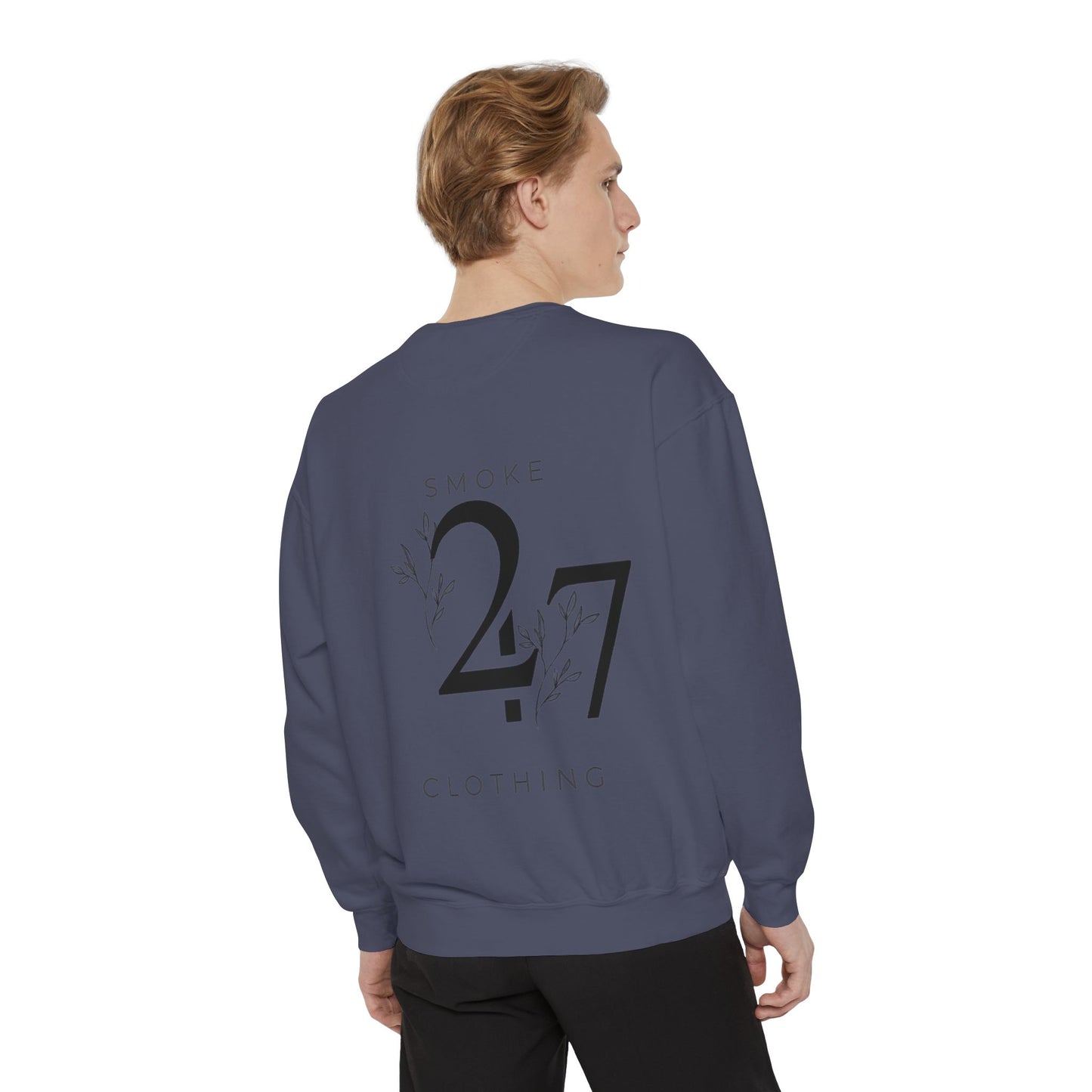 Smoke 247 Clothing Sweatshirt — Minimal Logo Crewneck Pullover
