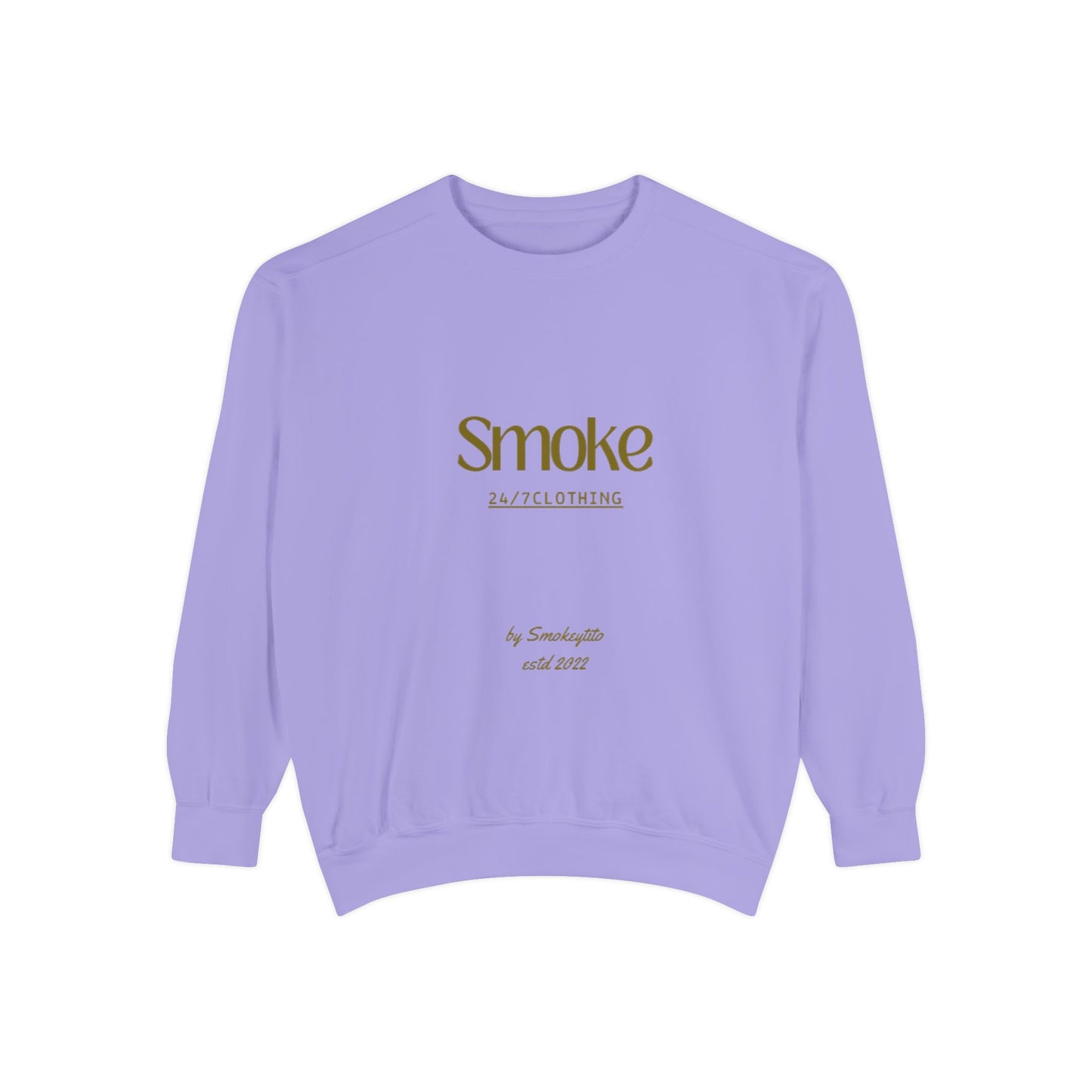 Smoke 247 Clothing Sweatshirt — Minimal Logo Crewneck Pullover