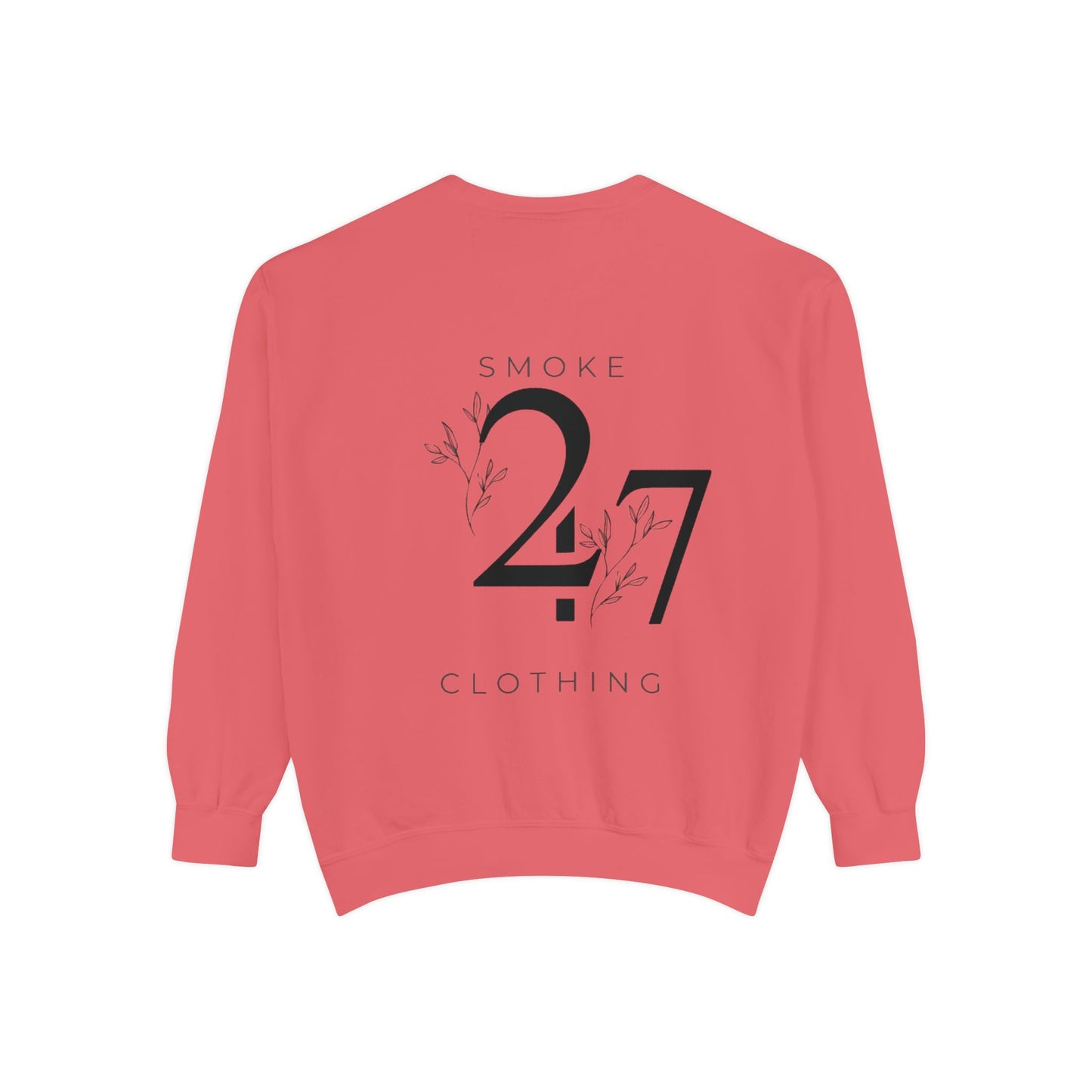 Smoke 247 Clothing Sweatshirt — Minimal Logo Crewneck Pullover