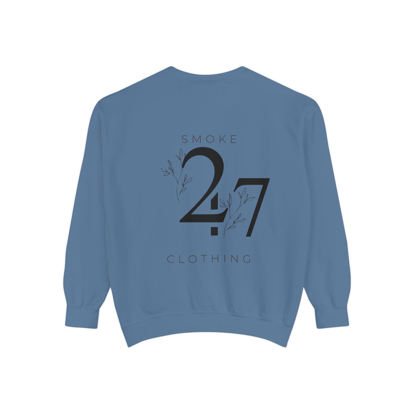 Smoke 247 Clothing Sweatshirt — Minimal Logo Crewneck Pullover