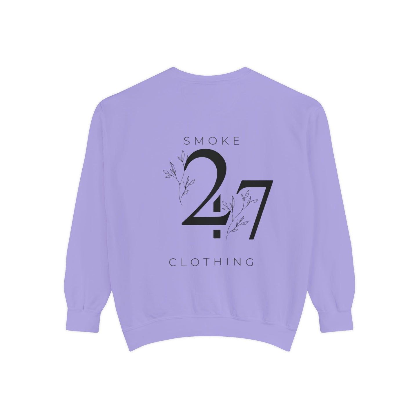 Smoke 247 Clothing Sweatshirt — Minimal Logo Crewneck Pullover