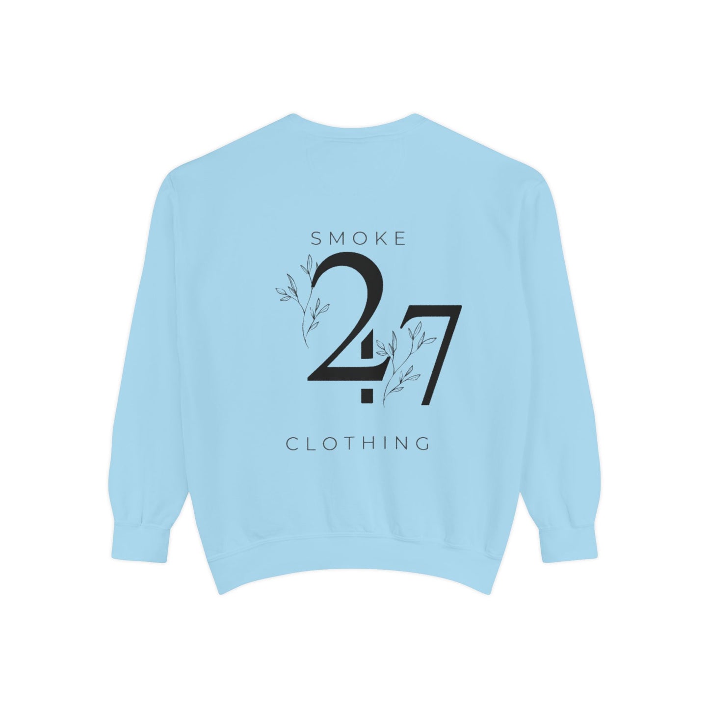 Smoke 247 Clothing Sweatshirt — Minimal Logo Crewneck Pullover