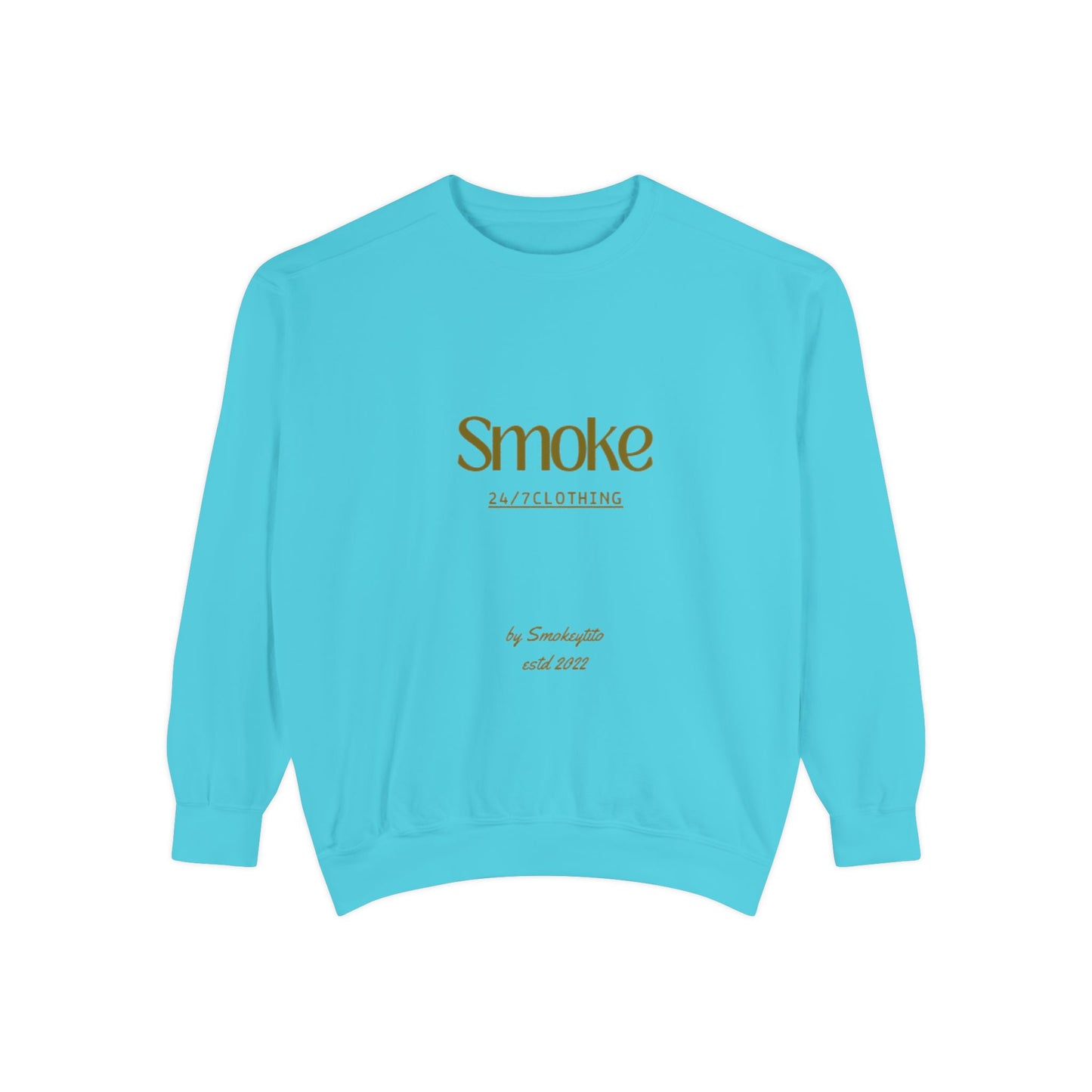 Smoke 247 Clothing Sweatshirt — Minimal Logo Crewneck Pullover