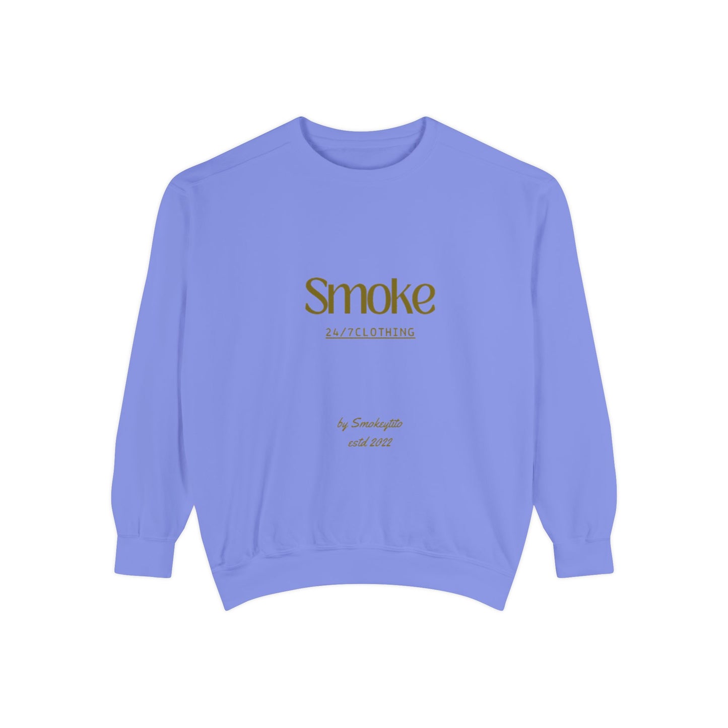 Smoke 247 Clothing Sweatshirt — Minimal Logo Crewneck Pullover