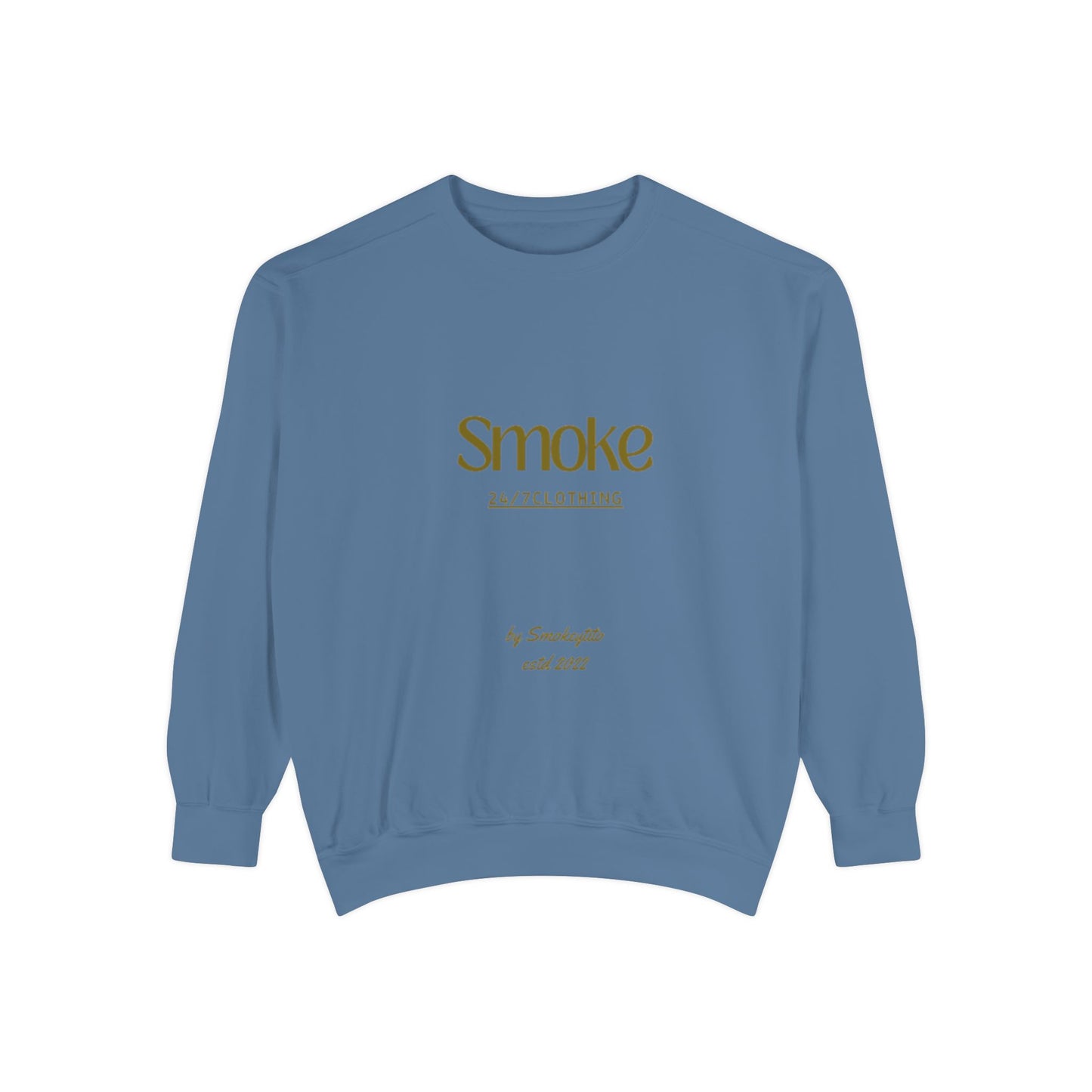 Smoke 247 Clothing Sweatshirt — Minimal Logo Crewneck Pullover