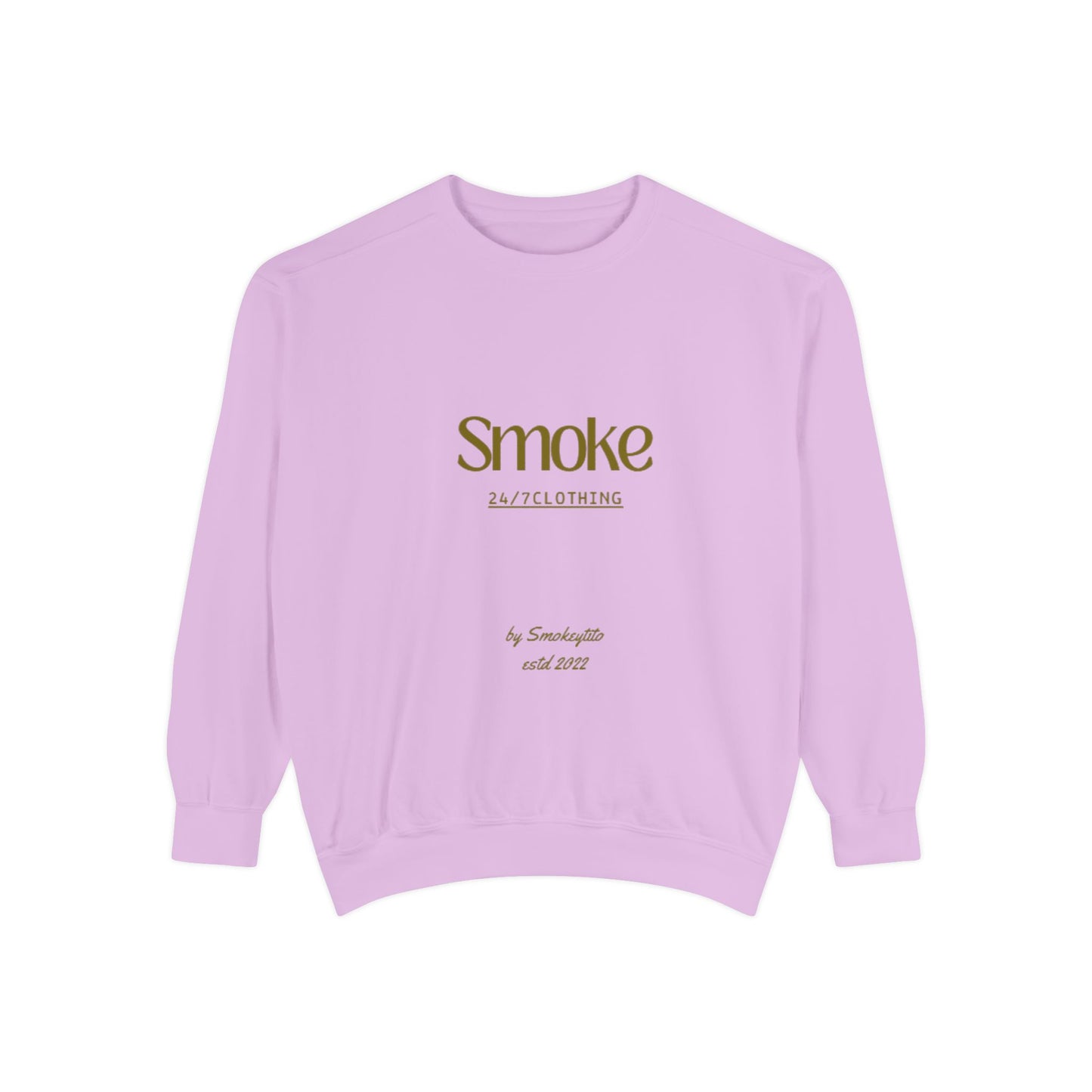 Smoke 247 Clothing Sweatshirt — Minimal Logo Crewneck Pullover