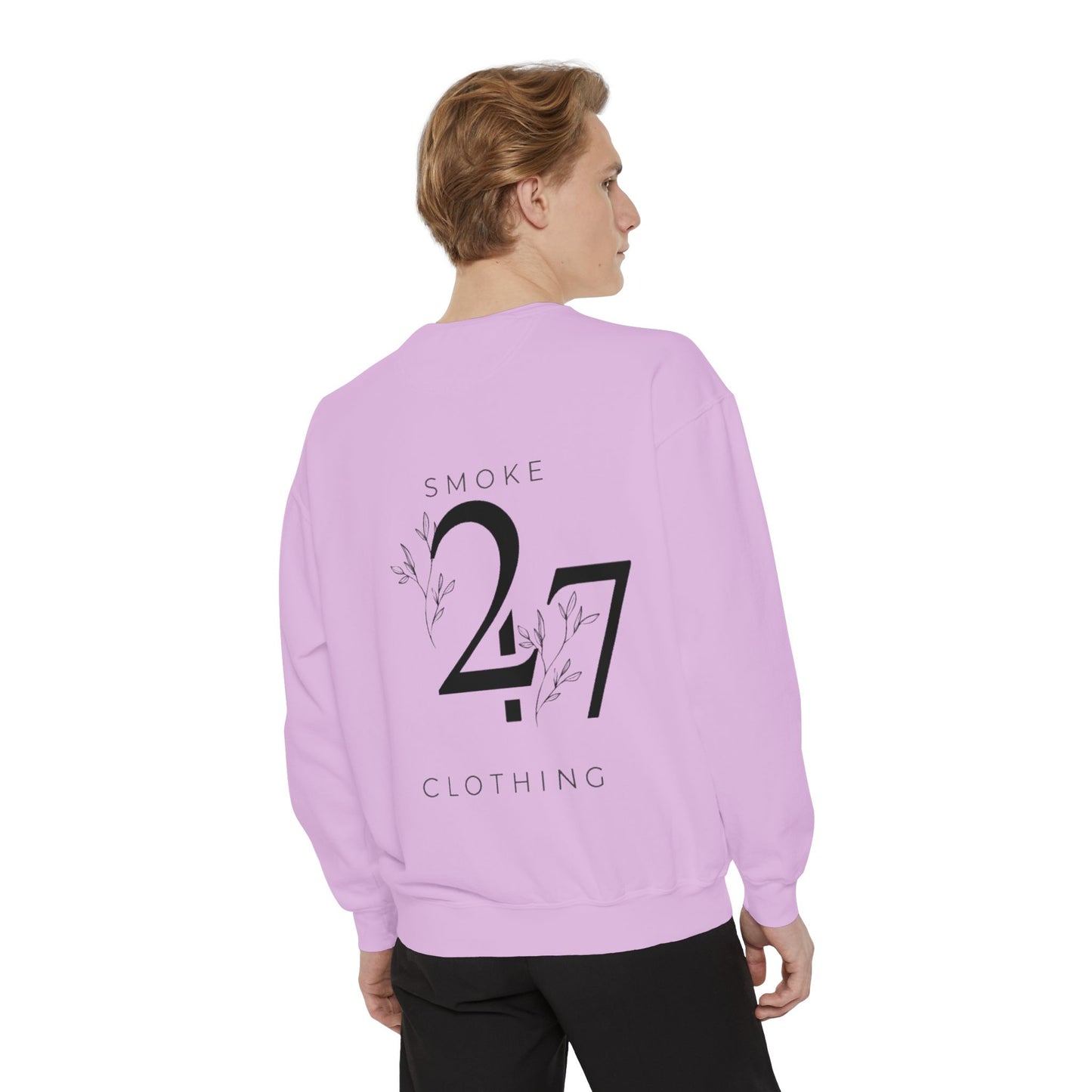 Smoke 247 Clothing Sweatshirt — Minimal Logo Crewneck Pullover
