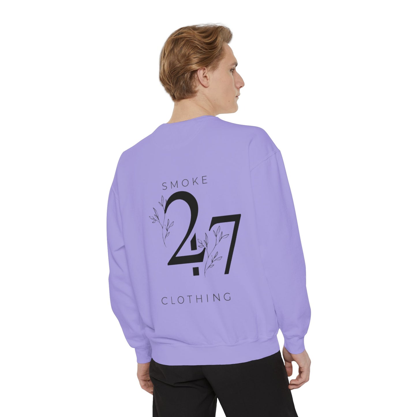 Smoke 247 Clothing Sweatshirt — Minimal Logo Crewneck Pullover