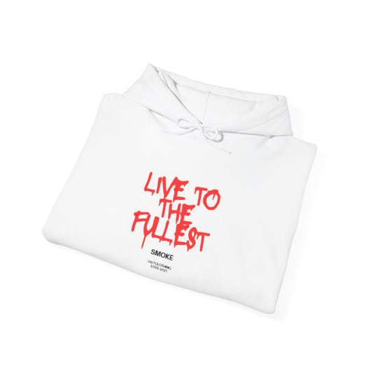 Live to the Fullest Unisex Hoodie | Casual Oversized Sweatshirt, Comfortable Gift for Adventurers, Streetwear Style, Holiday Apparel