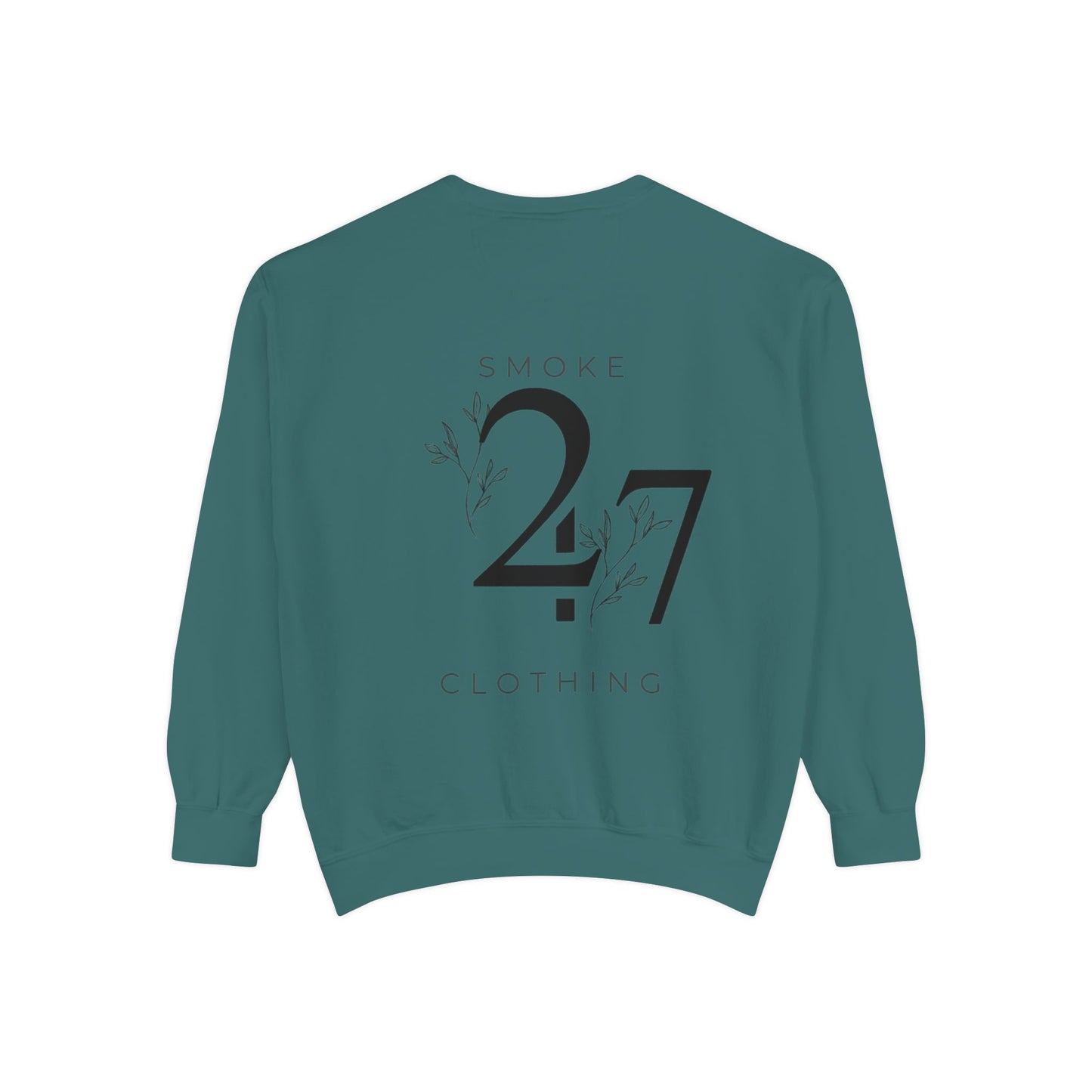 Smoke 247 Clothing Sweatshirt — Minimal Logo Crewneck Pullover