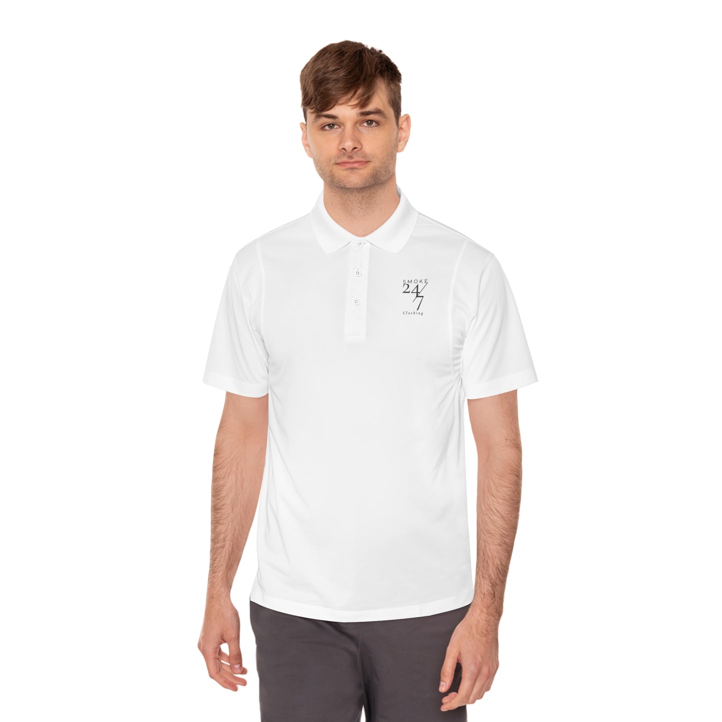 Smoke 24/7 Logo Polo Shirt — Men's Sport Polo