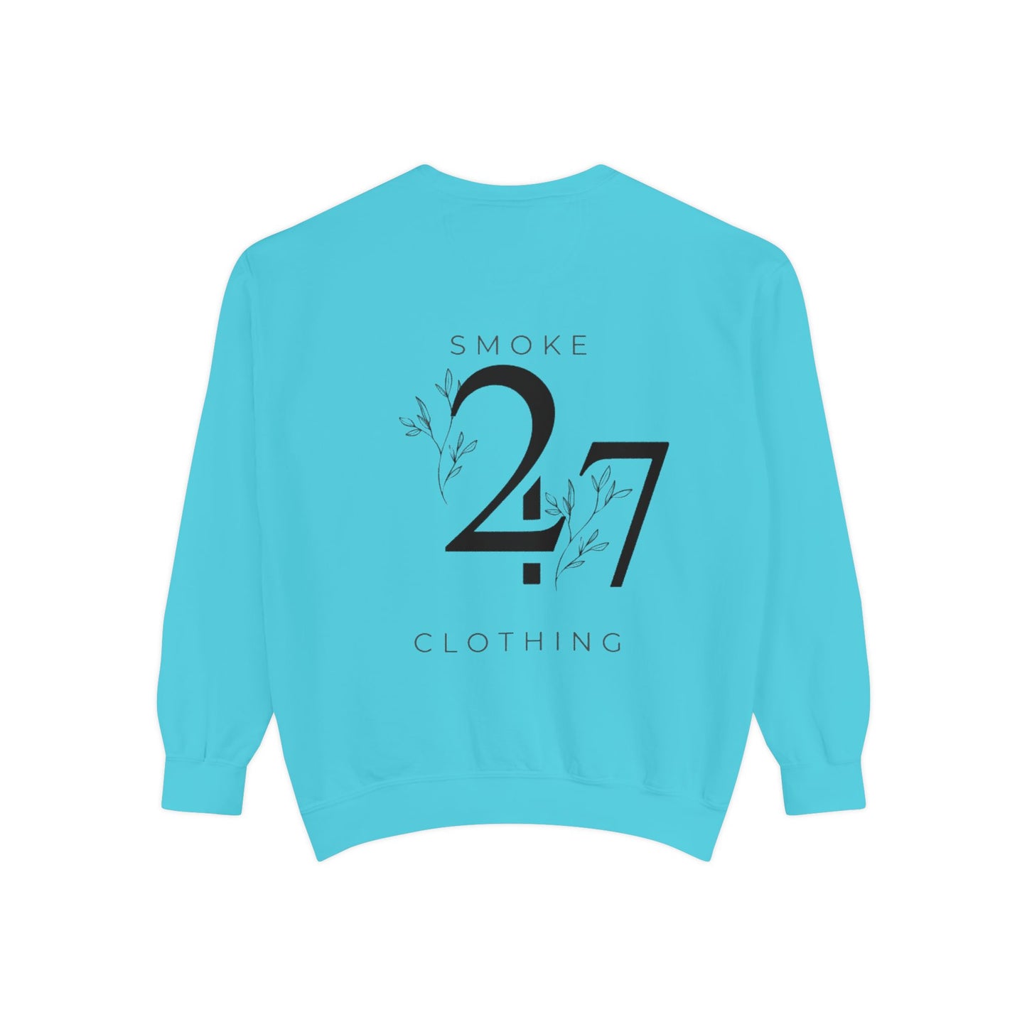 Smoke 247 Clothing Sweatshirt — Minimal Logo Crewneck Pullover