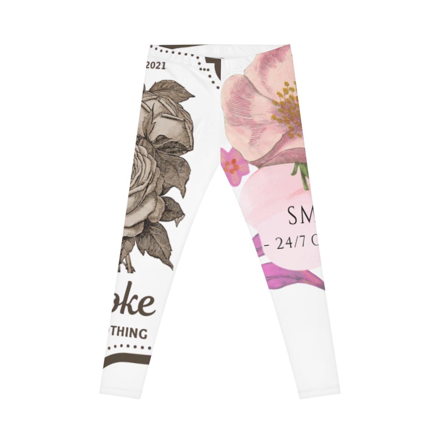 Floral Print Women's Leggings, Stylish Activewear for Fitness, Casual Outfits, Gifts for Her, Yoga Pants, Trendy Leggings